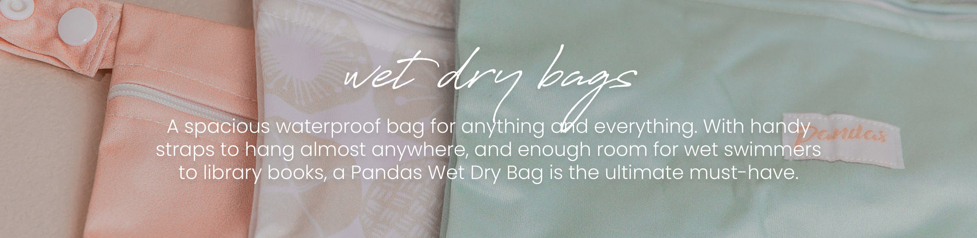 Pandas wet/dry reusable bags