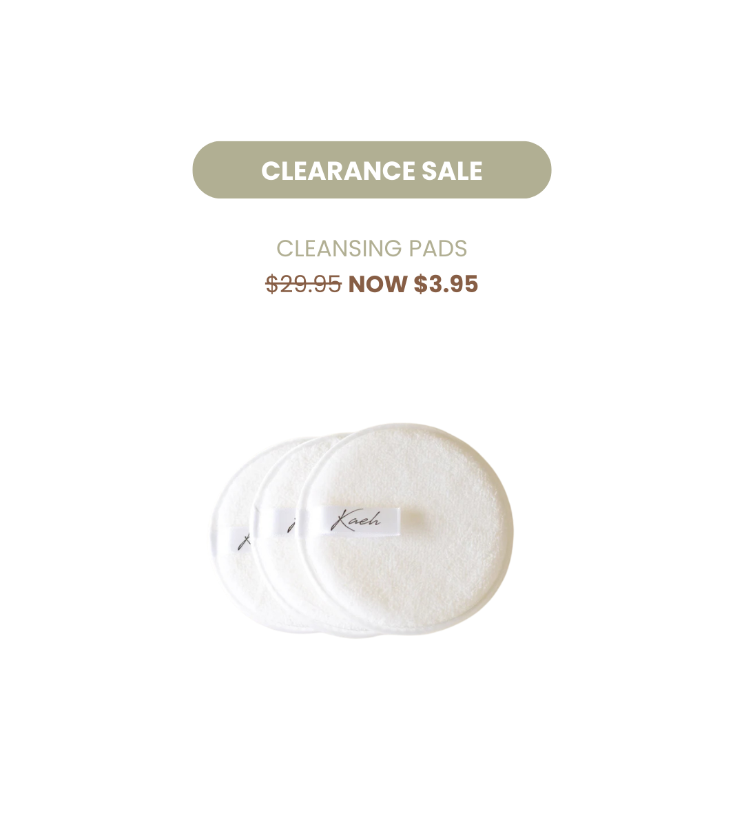 Reusable Cleansing Pads 3pk | WHITE