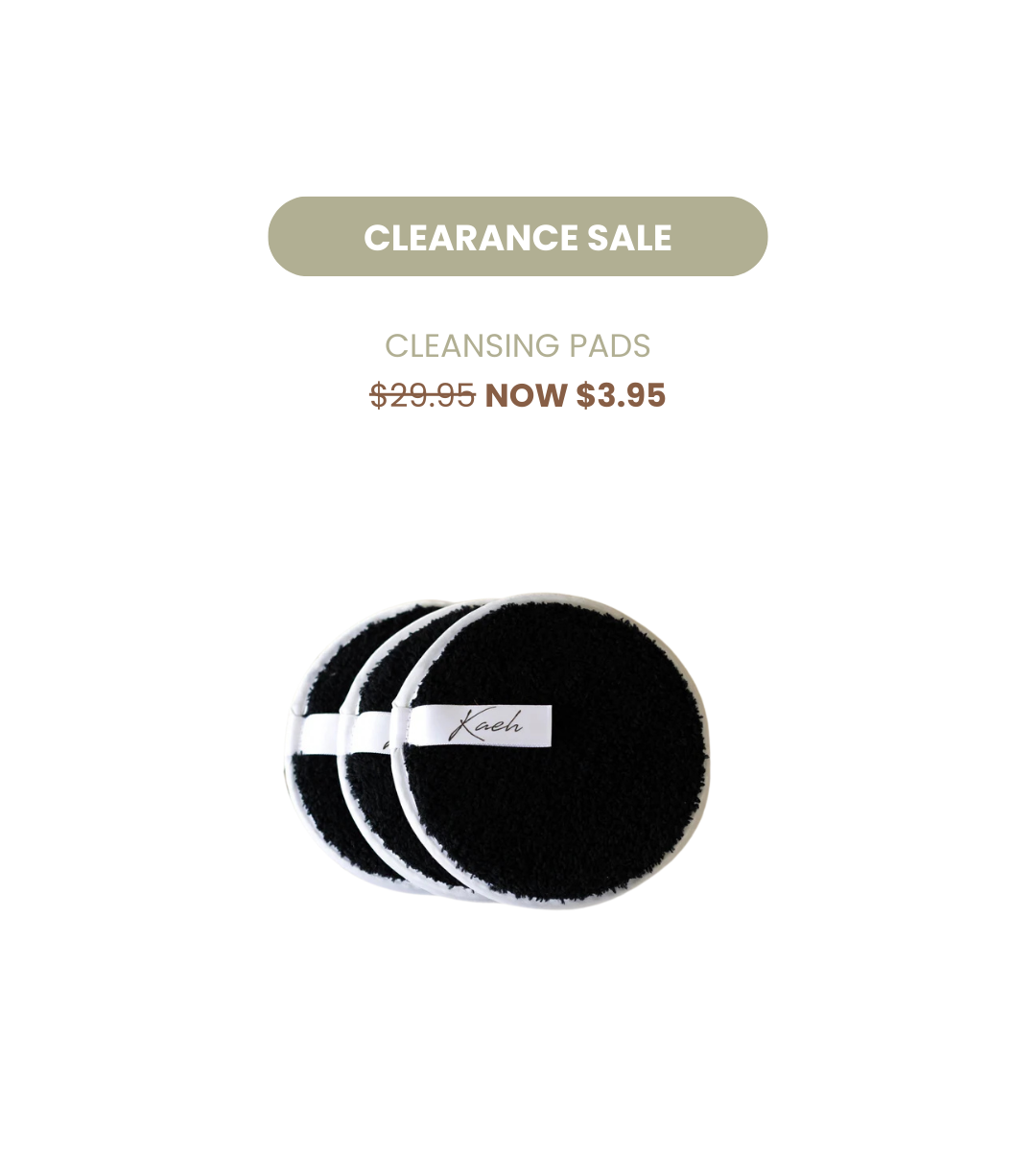 Reusable Cleansing Pads 3pk | BLACK
