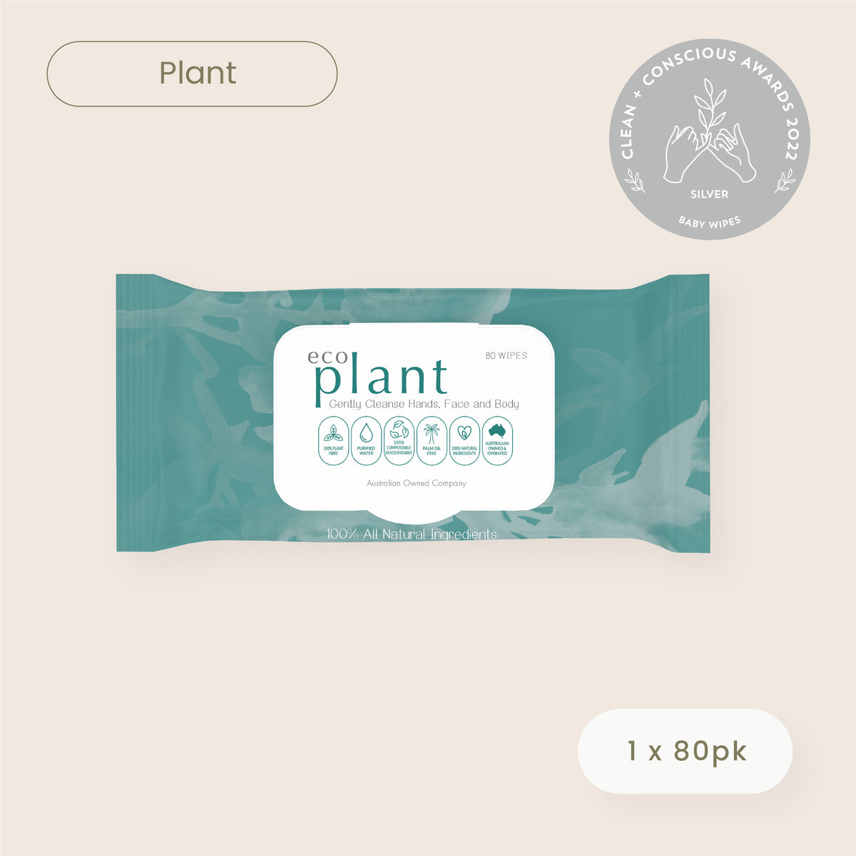 Haleco 80pk Plant Wipes | 1 PACK