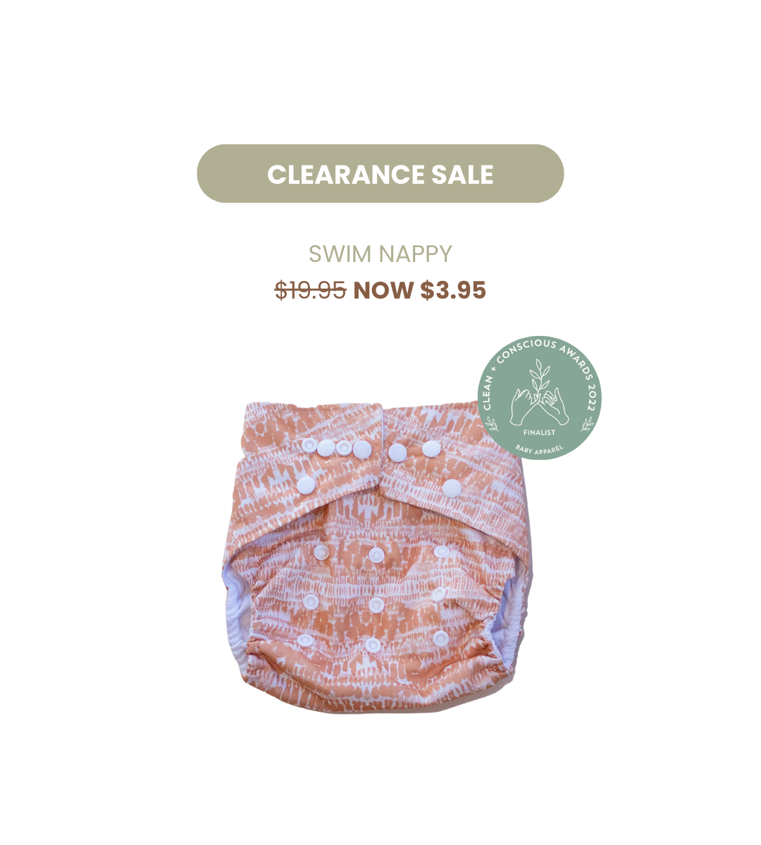 Pandas Reusable Swim Nappy | AZTEC