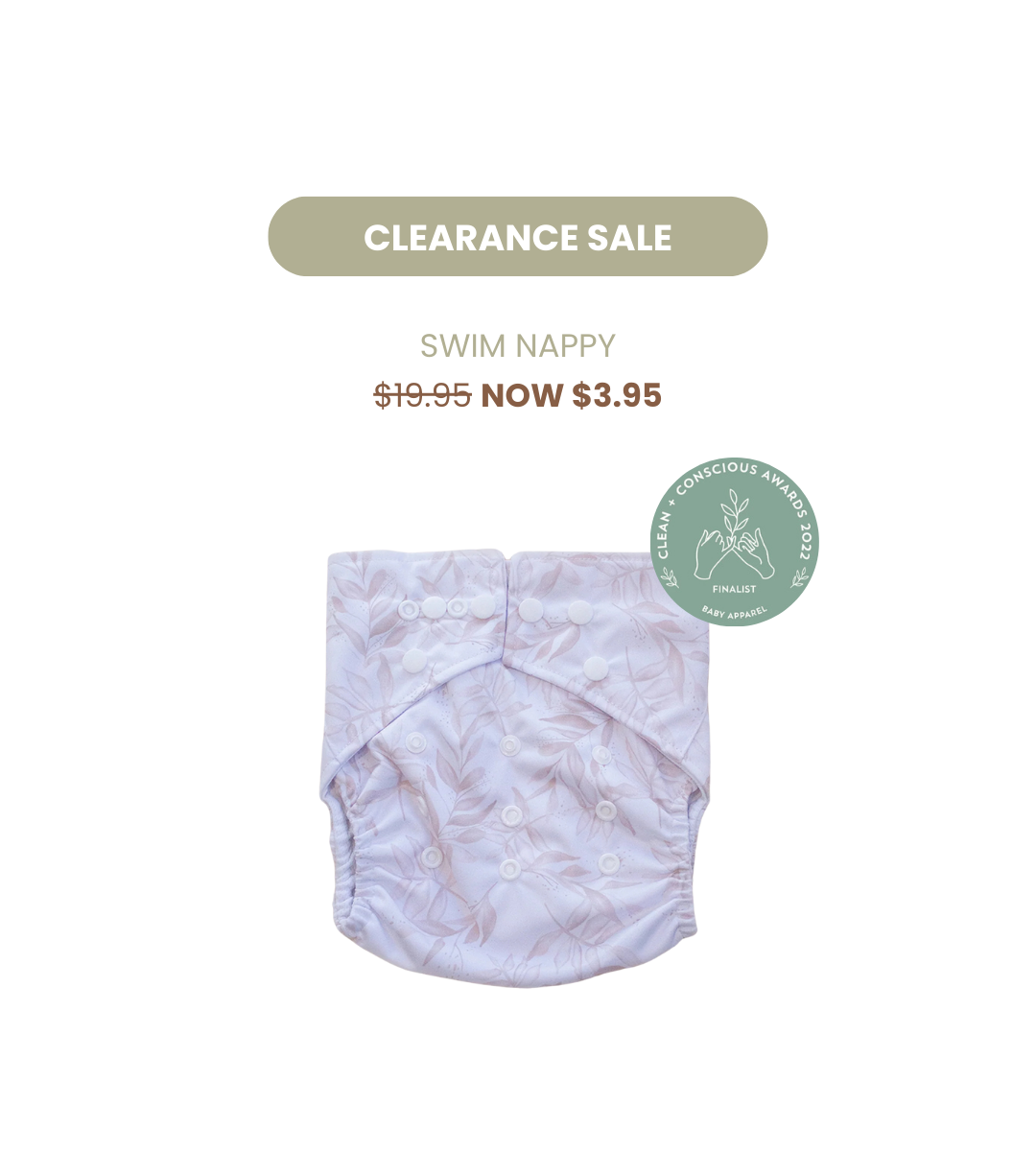 Pandas Reusable Swim Nappy | FLORA