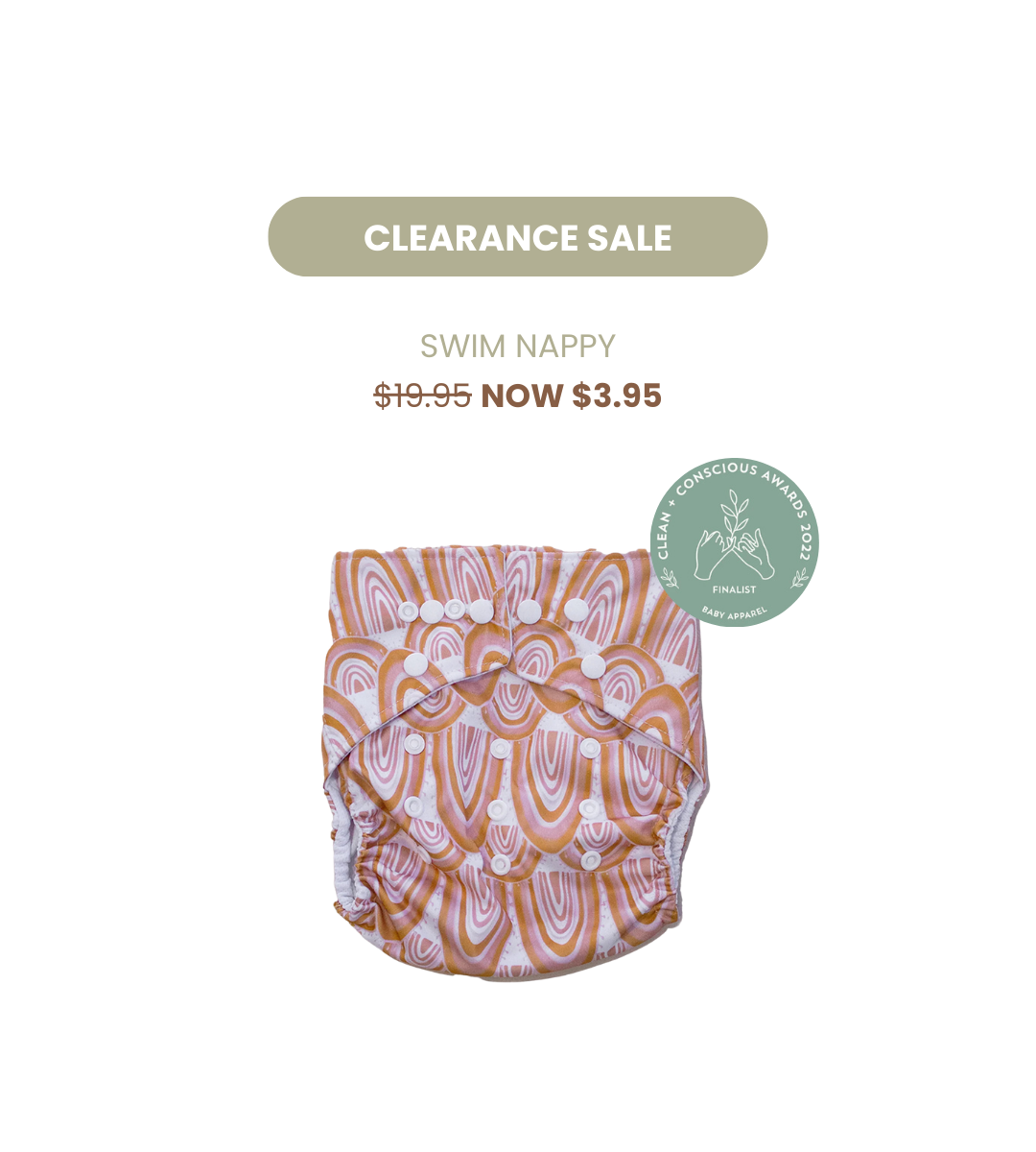 Pandas Reusable Swim Nappy | MOON