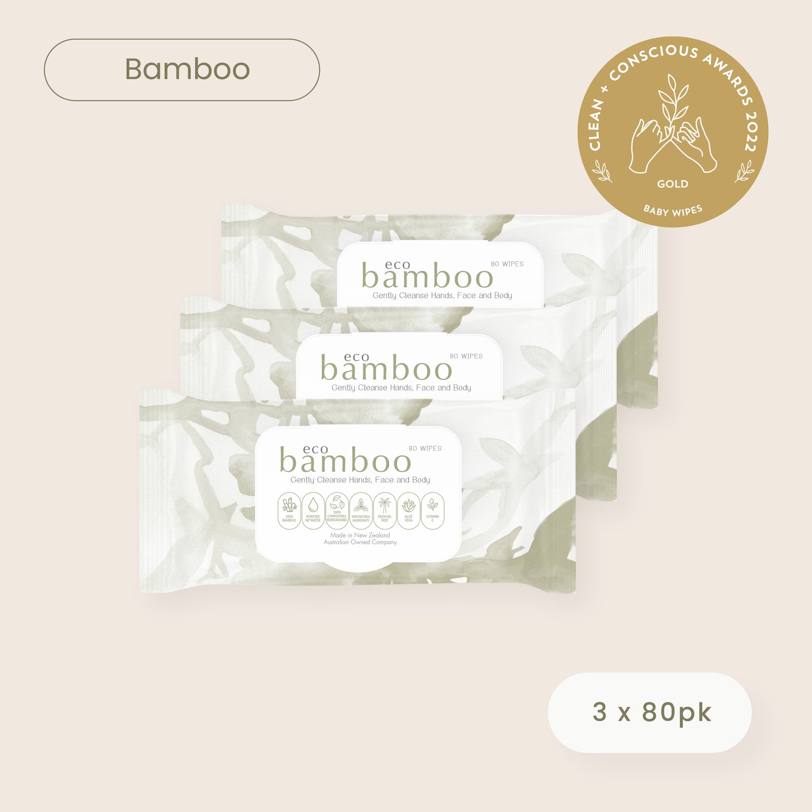 Baby Wipes  Premium Bamboo & Plant Eco Wipes - Luvme